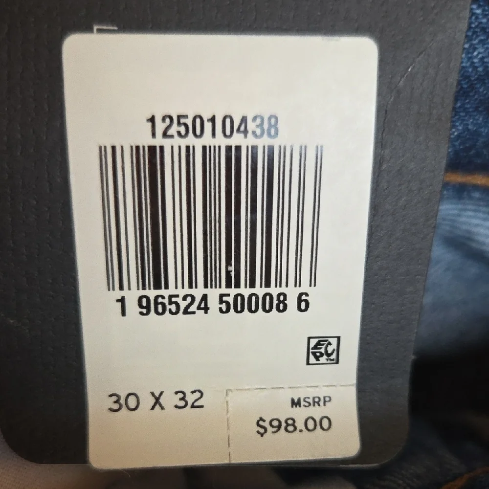 Levi's 501 High Rise Straight Leg Classic Blue Jeans - Picture 6 of 9